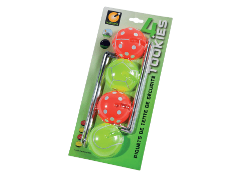 Piquets de tente de sécurité - le lot de 4