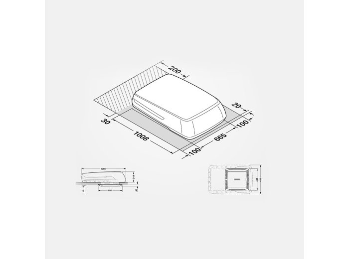 Climatiseur Aventa comfort 2ème génération noir avec diffuseur d'air Premium stone