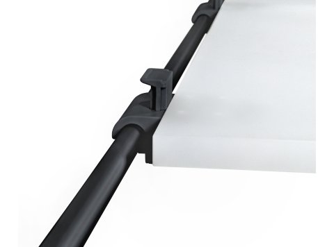 Support de plateau pour rail coulissant de table - Noir