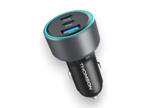 Chargeur voiture 60W TOT MAX 2 USB-C PD 30W + USB-A QC3.0 18W