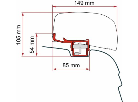 Kit adaptateur F40van VW T5 / T6
