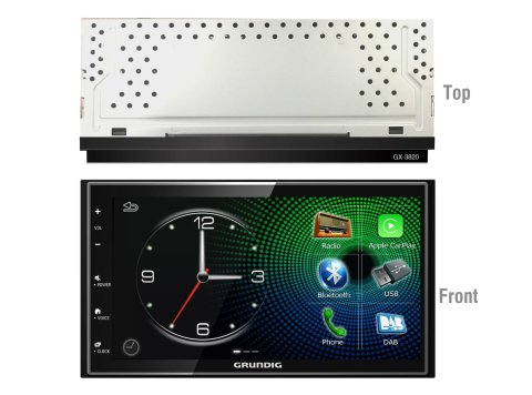 Station multimédia Bluetooth - DAB+ GX-3820 avec écran 6,8"