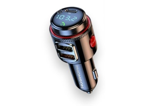 Transmetteur FM Bluetooth 12/24V 48W QC3.0 LED bleue