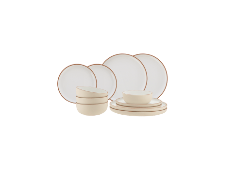 Service de table 12 pièces AVILA - Blanc