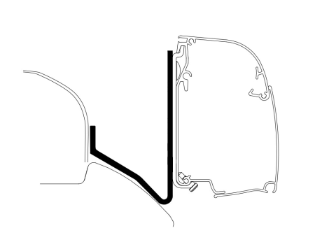 Adaptateur Mercedes Sprinter Elan Lift Roof pour stores TO 5200