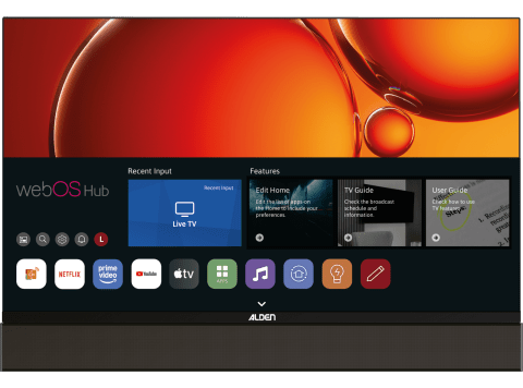 TV Smart WebOS Sound System FullHD ALDEN 27" - Slim Frame